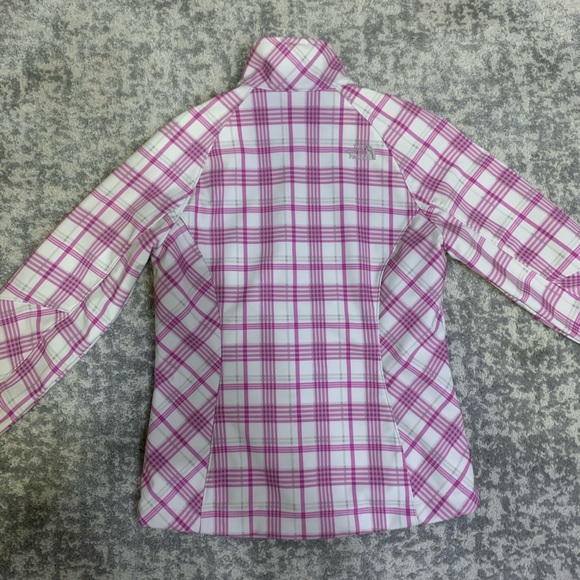 North Face Pink Plaid Waterproof Jacket - Small - Picture 2 of 4